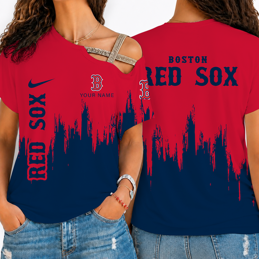 [HOMERUN DEAL] NEW CUSTOMIZED MLB03 BRS BOSTON RED SOX SHOULDER SHIRT