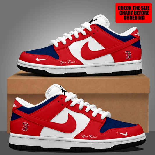 [HOMERUN DEAL] NEW CUSTOMIZED MLB03 BRS BOSTON RED SOX DUNK LOW SHOES