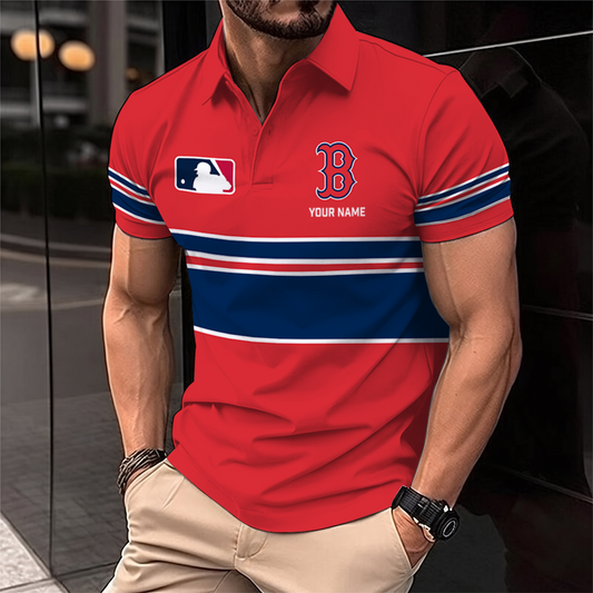 [HOMERUN DEAL] NEW CUSTOMIZED MLB03 BRS BOSTON RED SOX POLO SHIRT