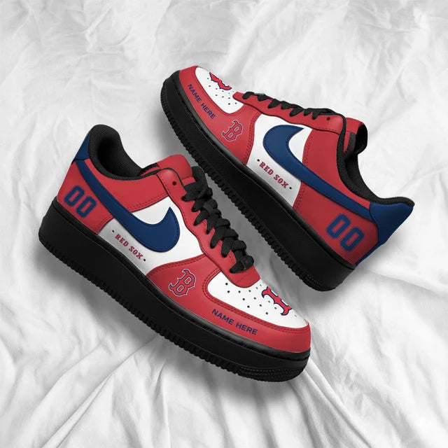 [HOMERUN DEAL] NEW CUSTOMIZED MLB03 BRS BOSTON RED SOX AF1 SHOES