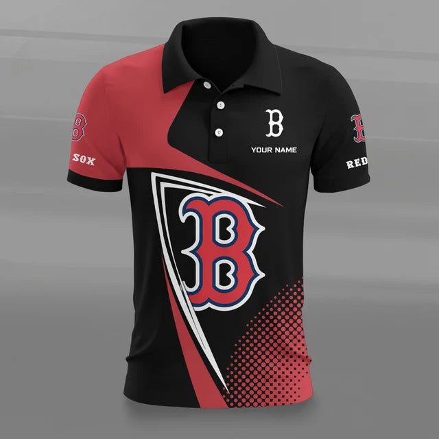 [HOMERUN DEAL] NEW CUSTOMIZED MLB03 BRS BOSTON RED SOX POLO SHIRT