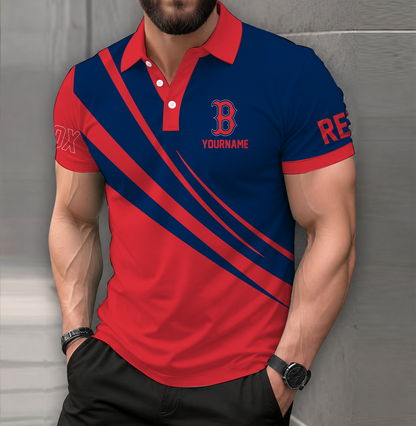 [HOMERUN DEAL] NEW CUSTOMIZED MLB03 BRS BOSTON RED SOX POLO SHIRT
