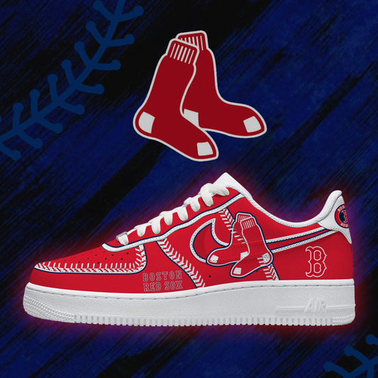 [HOMERUN DEAL] NEW CUSTOMIZED MLB03 BRS BOSTON RED SOX AF1 SHOES