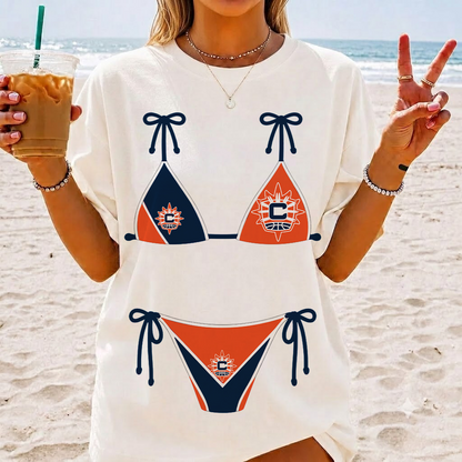 [HOOPS SPECIAL] NEW CUSTOMIZED WNBA03 CTS CONNECTICUT SUN T-SHIRT