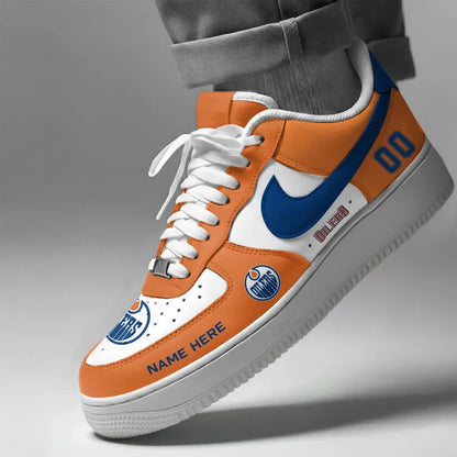[PUCK DROP DEAL] NEW CUSTOMIZED NHL03 EMO EDMONTON OILERS AF1 SHOES