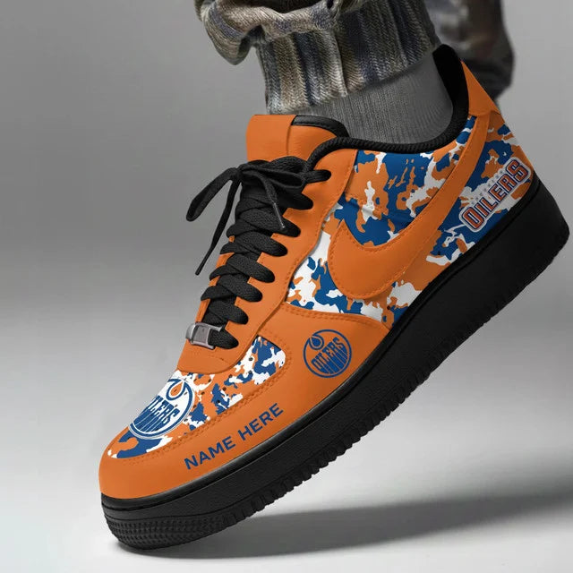 [PUCK DROP DEAL] NEW CUSTOMIZED NHL03 EMO EDMONTON OILERS AF1 SHOES