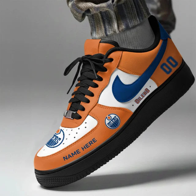 [PUCK DROP DEAL] NEW CUSTOMIZED NHL03 EMO EDMONTON OILERS AF1 SHOES