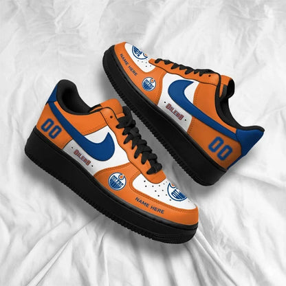 [PUCK DROP DEAL] NEW CUSTOMIZED NHL03 EMO EDMONTON OILERS AF1 SHOES
