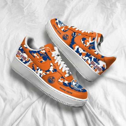 [PUCK DROP DEAL] NEW CUSTOMIZED NHL03 EMO EDMONTON OILERS AF1 SHOES