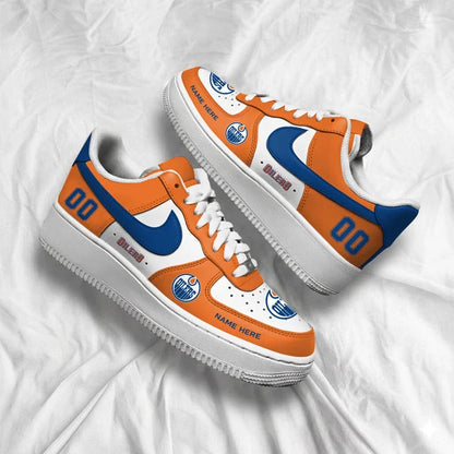 [PUCK DROP DEAL] NEW CUSTOMIZED NHL03 EMO EDMONTON OILERS AF1 SHOES