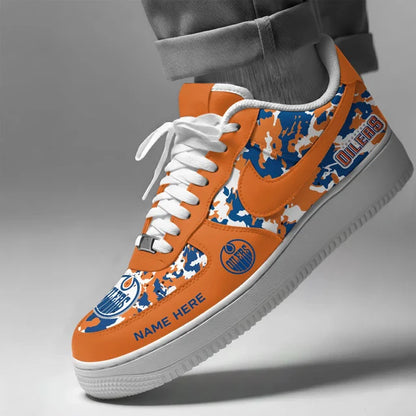 [PUCK DROP DEAL] NEW CUSTOMIZED NHL03 EMO EDMONTON OILERS AF1 SHOES