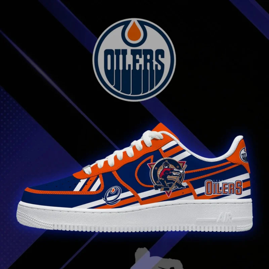 [PUCK DROP DEAL] NEW CUSTOMIZED NHL03 EMO EDMONTON OILERS AF1 SHOES