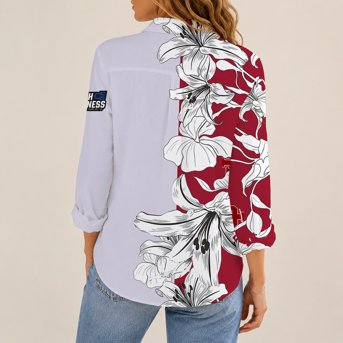 [SLAM DUNK DEAL] NEW CUSTOMIZED NCAA MAM03 IDH INDIANA HOOSIERS STRAPPY WOMEN CASUAL SHIRT