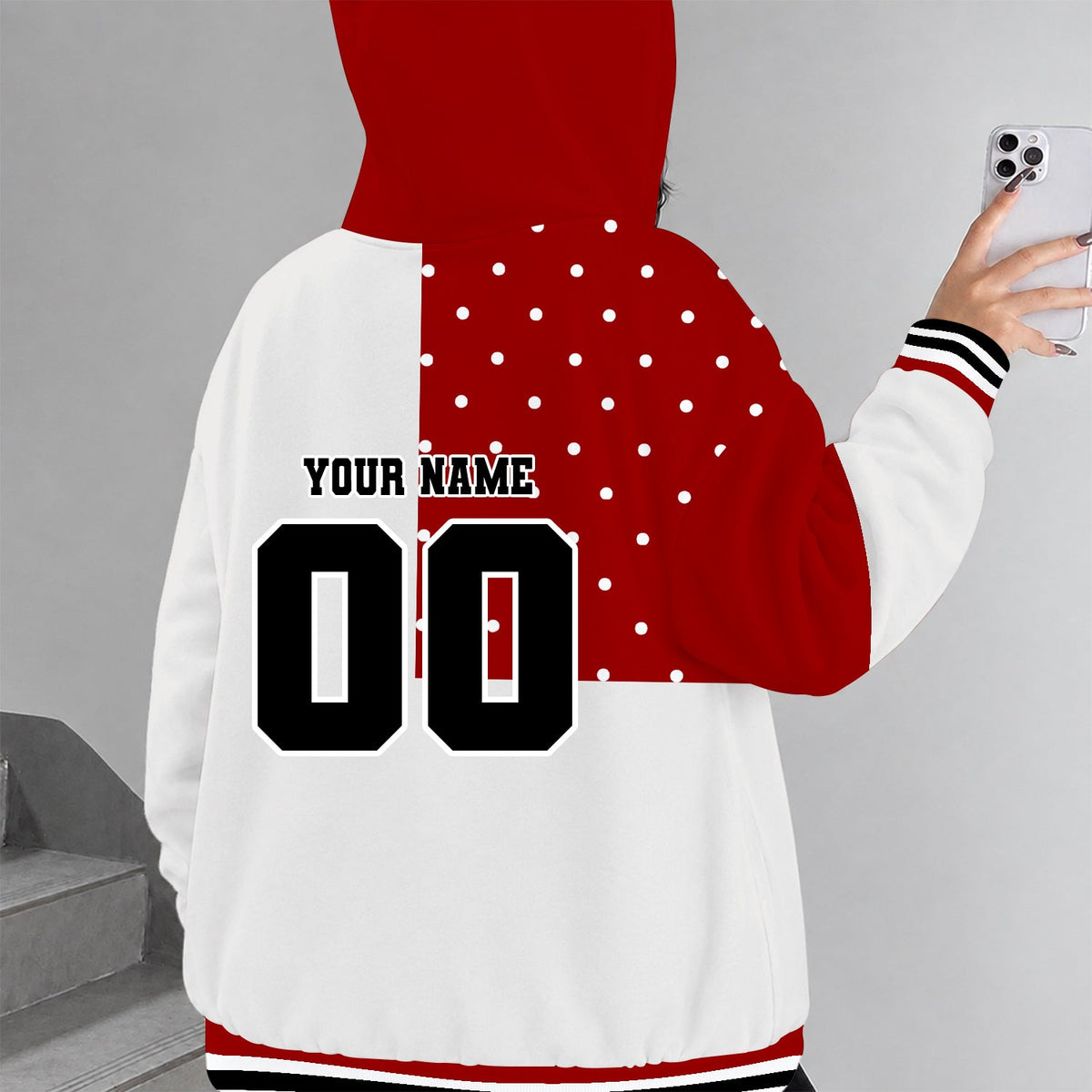[SLAM DUNK DEAL] NEW CUSTOMIZED NCAA MAM03 IDH INDIANA HOOSIERS STRAPPY ZIP HOODIE