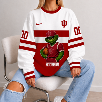 [SLAM DUNK DEAL] NEW CUSTOMIZED NCAA MAM03 IDH INDIANA HOOSIERS STRAPPY UNISEX SWEATSHIRT