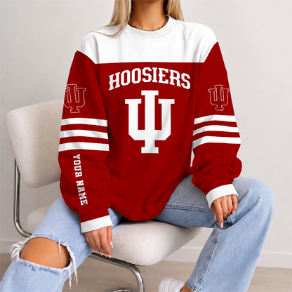 [SLAM DUNK DEAL] NEW CUSTOMIZED NCAA MAM03 IDH INDIANA HOOSIERS STRAPPY UNISEX SWEATSHIRT
