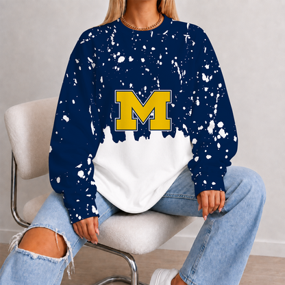 [TOUCHDOWN DEAL] NEW CUSTOMIZED NCAA FBS03 MIW MICHIGAN WOLVERINES UNISEX SWEATSHIRT