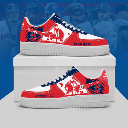[HOMERUN DEAL] NEW CUSTOMIZED MLB03 BRS BOSTON RED SOX AF1 SHOES