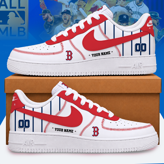 [HOMERUN DEAL] NEW CUSTOMIZED MLB03 BRS BOSTON RED SOX AF1 SHOES
