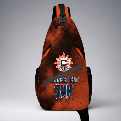 [HOOPS SPECIAL] NEW CUSTOMIZED WNBA03 CTS CONNECTICUT SUN SLING BAG