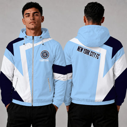 [GOAL DEAL] NEW CUSTOMIZED MLS03 NYC NEW YORK CITY FC WINDBREAKER JACKET