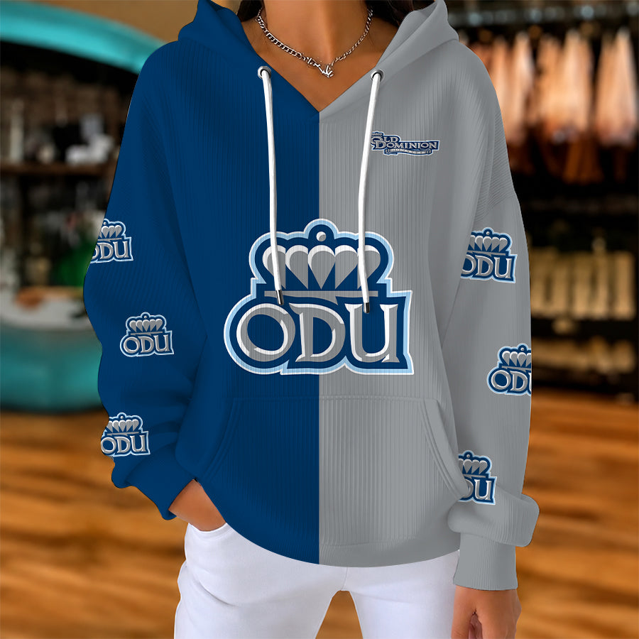[HOOPS SPECIAL] NEW CUSTOMIZED NCAA CFH03 ODM OLD DOMINION MONARCHS RIBBED HOODIE & SWEATSHIRT