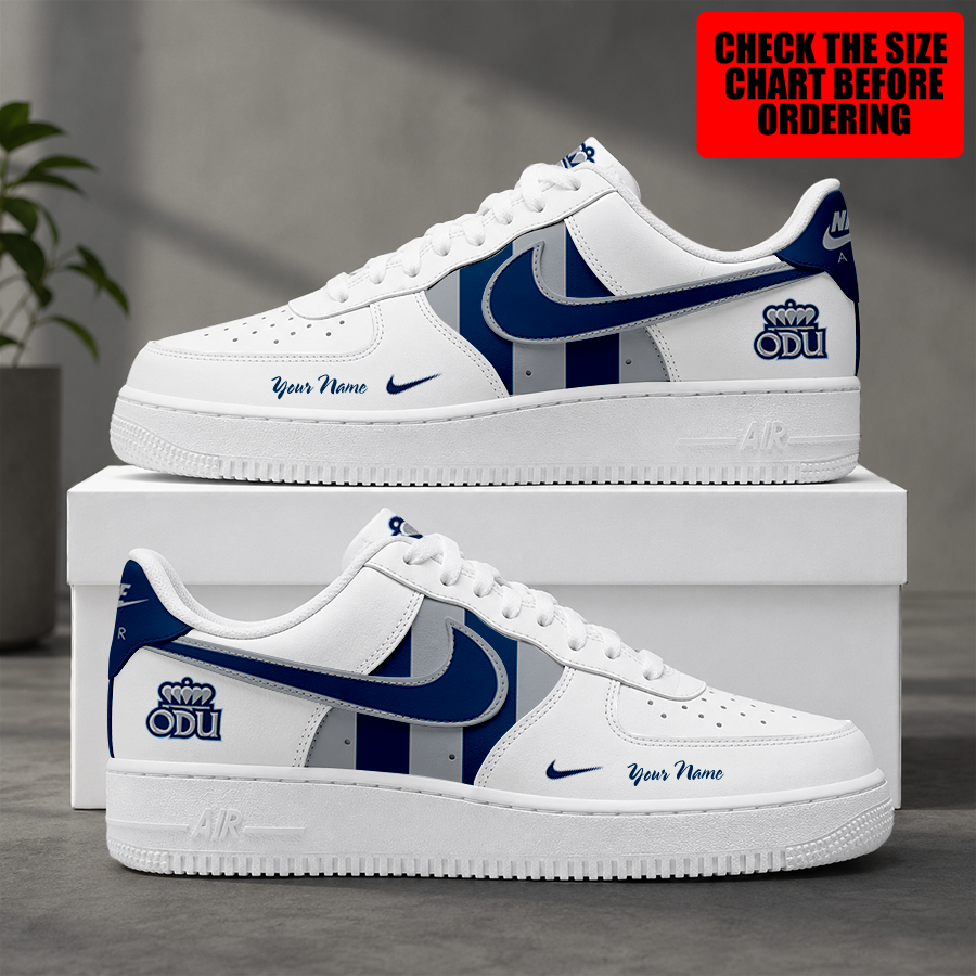 [HOOPS SPECIAL] NEW CUSTOMIZED NCAA CFH03 ODM OLD DOMINION MONARCHS AF1 SHOES