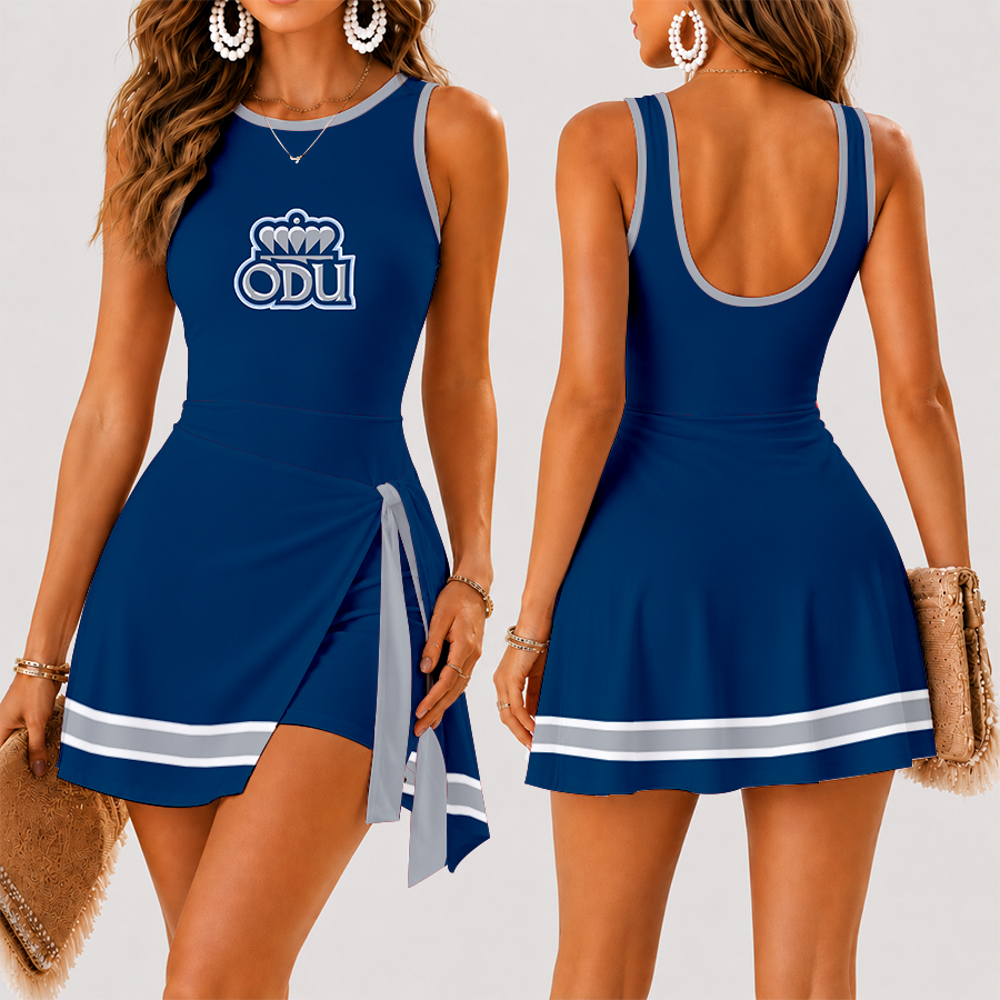 [HOOPS SPECIAL] NEW CUSTOMIZED NCAA CFH03 ODM OLD DOMINION MONARCHS WOMEN'S SUMMER SKORT DRESS