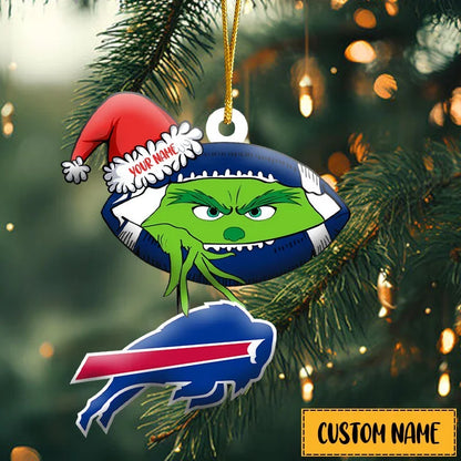 [TOUCHDOWN DEAL] NEW CUSTOMIZED NFL03 BFB BUFFALO BILLS CHRISTMAS ACRYLIC ORNAMENT