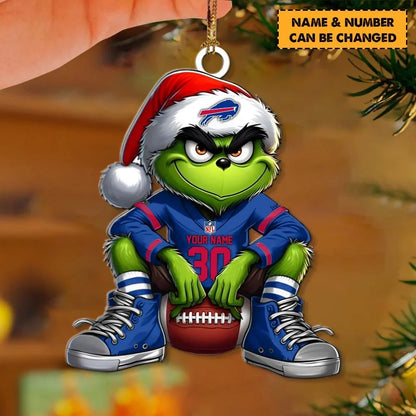 [TOUCHDOWN DEAL] NEW CUSTOMIZED NFL03 BFB BUFFALO BILLS CHRISTMAS ACRYLIC ORNAMENT