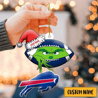 [TOUCHDOWN DEAL] NEW CUSTOMIZED NFL03 BFB BUFFALO BILLS CHRISTMAS ACRYLIC ORNAMENT