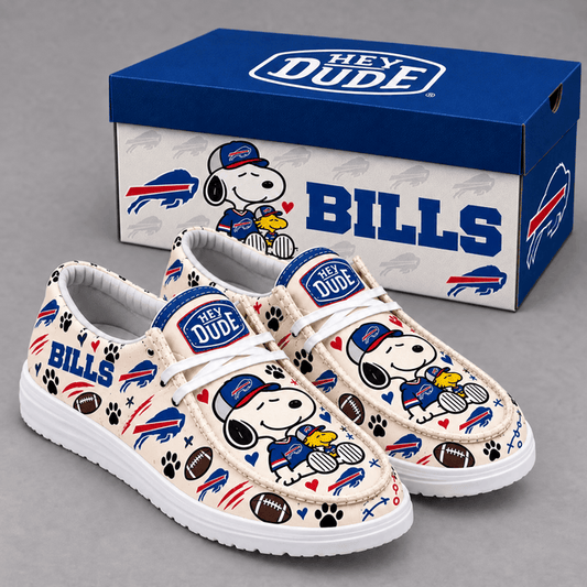 [TOUCHDOWN DEAL] NEW CUSTOMIZED NFL03 BFB BUFFALO BILLS LOAFER SHOES