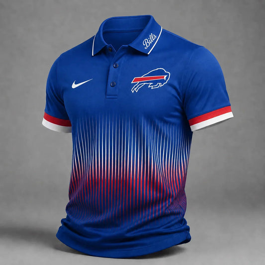 [TOUCHDOWN DEAL] NEW CUSTOMIZED NFL03 BFB BUFFALO BILLS POLO SHIRT