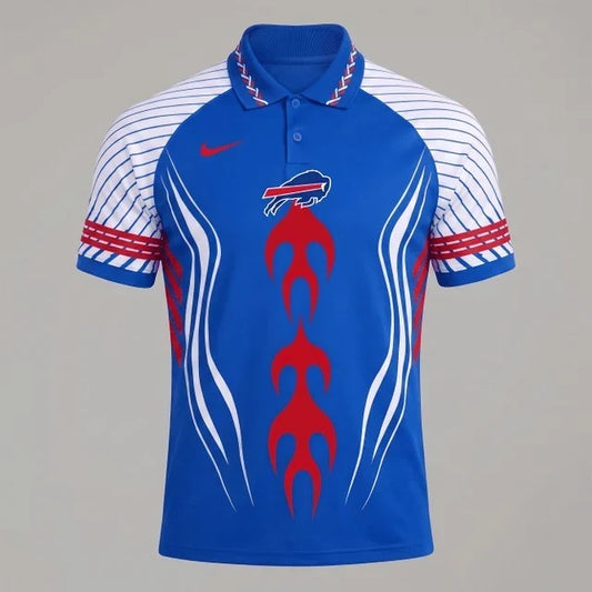 [TOUCHDOWN DEAL] NEW CUSTOMIZED NFL03 BFB BUFFALO BILLS POLO SHIRT
