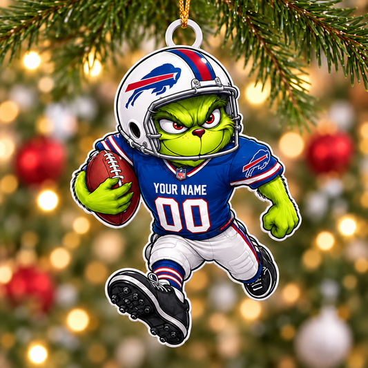 [TOUCHDOWN DEAL] NEW CUSTOMIZED NFL03 BFB BUFFALO BILLS CHRISTMAS ACRYLIC ORNAMENT