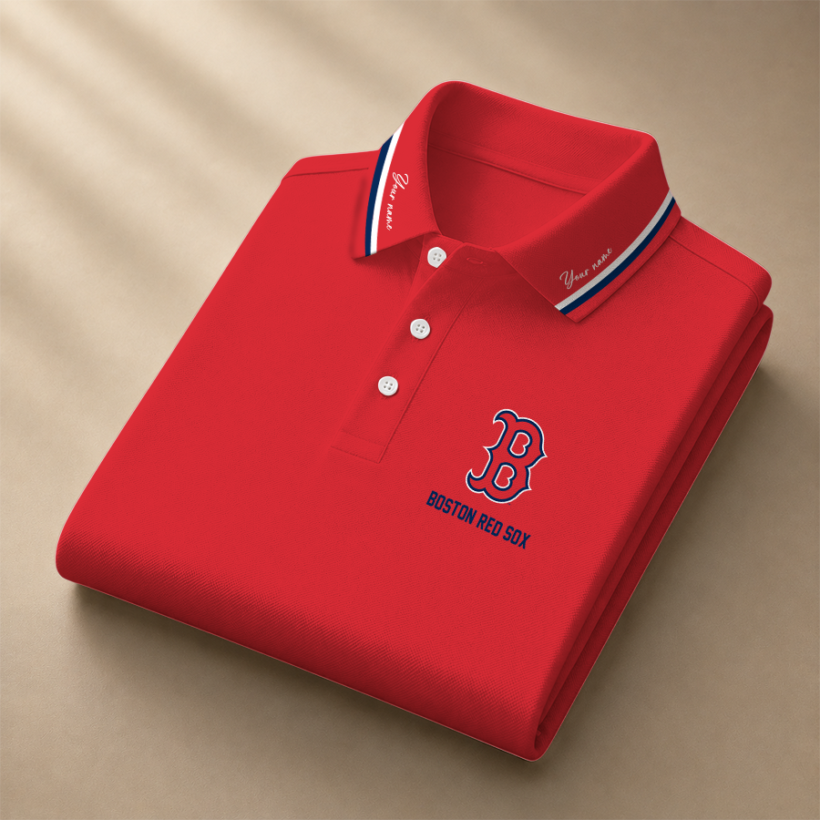 [HOMERUN DEAL] NEW CUSTOMIZED MLB03 BRS BOSTON RED SOX POLO SHIRT