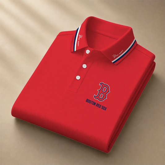 [HOMERUN DEAL] NEW CUSTOMIZED MLB03 BRS BOSTON RED SOX POLO SHIRT
