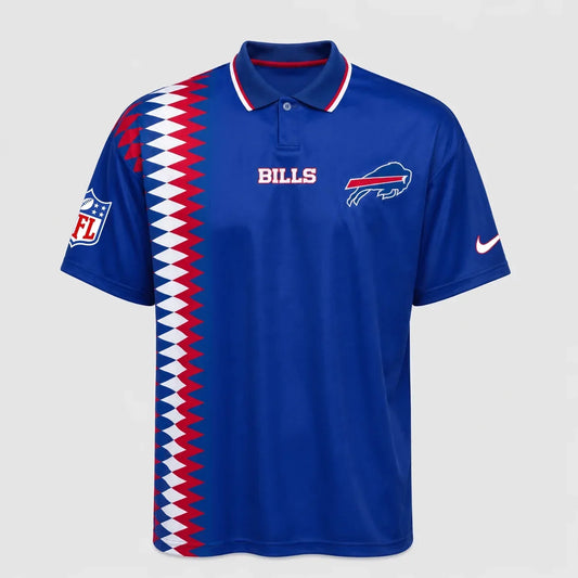 [TOUCHDOWN DEAL] NEW CUSTOMIZED NFL03 BFB BUFFALO BILLS POLO SHIRT