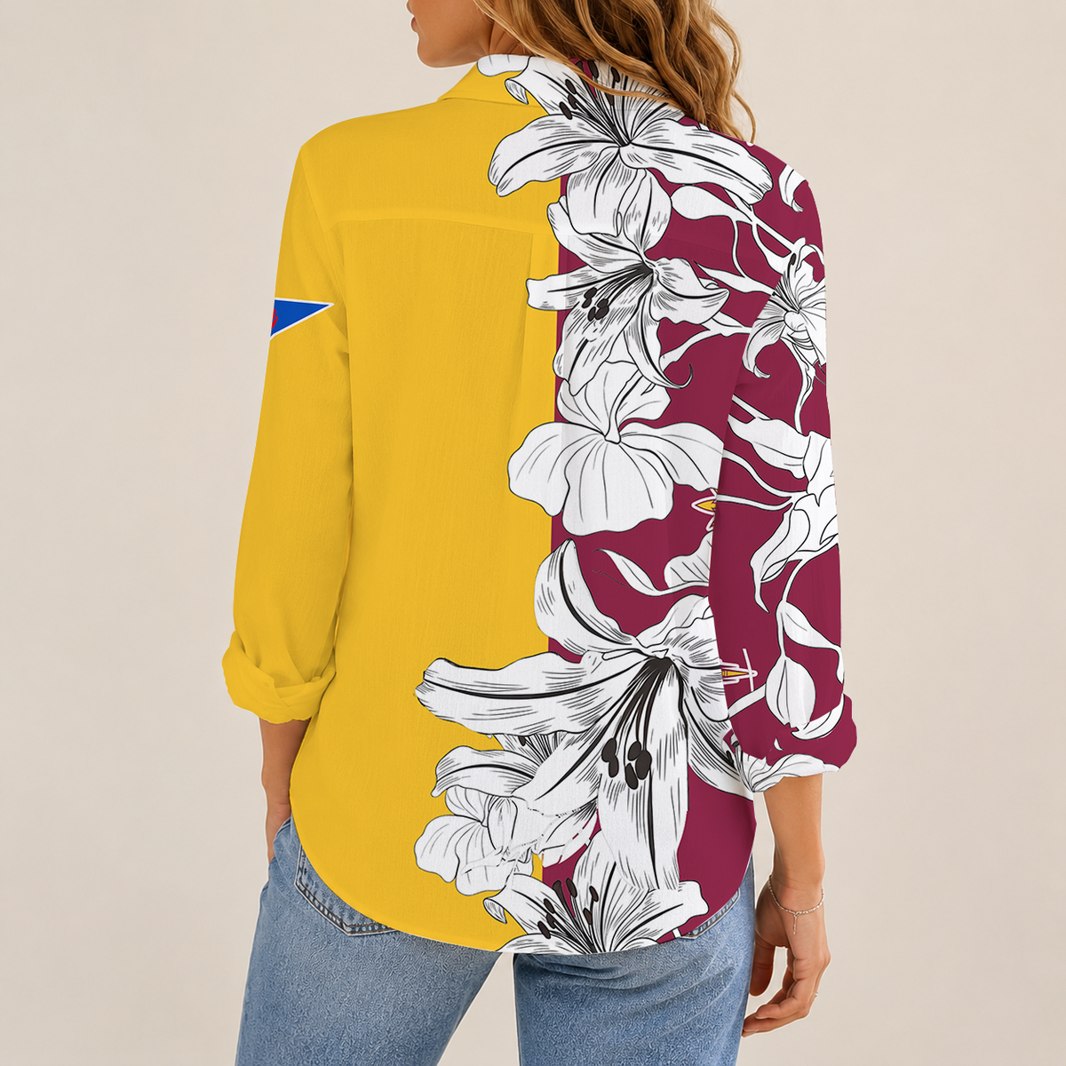 [TOUCHDOWN DEAL] NEW CUSTOMIZED NCAA FBS04 ASS ARIZONA STATE SUN DEVILS WOMEN CASUAL SHIRT
