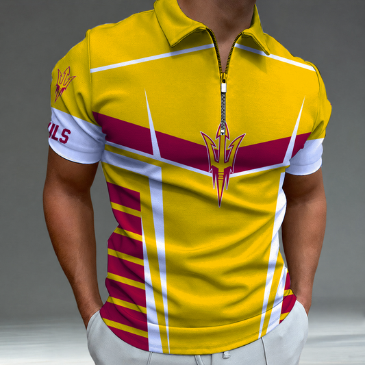 [TOUCHDOWN DEAL] NEW CUSTOMIZED NCAA FBS04 ASS ARIZONA STATE SUN DEVILS POLO SHIRT
