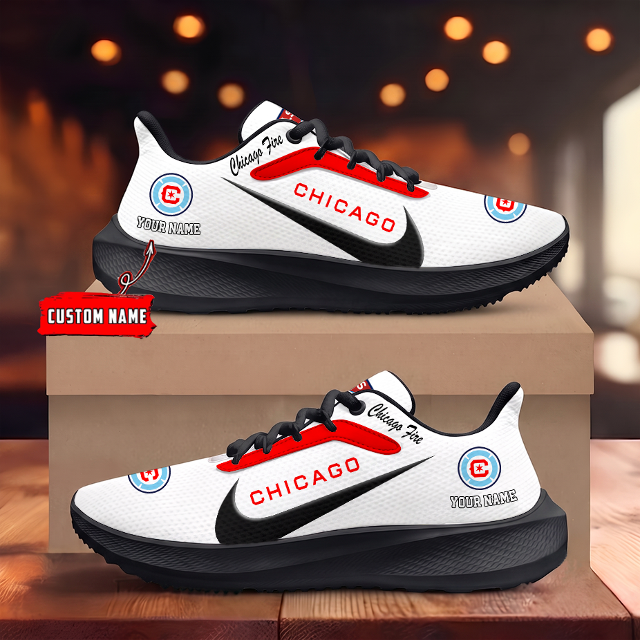 [GOAL DEAL] NEW CUSTOMIZED MLS04 CCF CHICAGO FIRE FC ROAD RUNNING SHOES