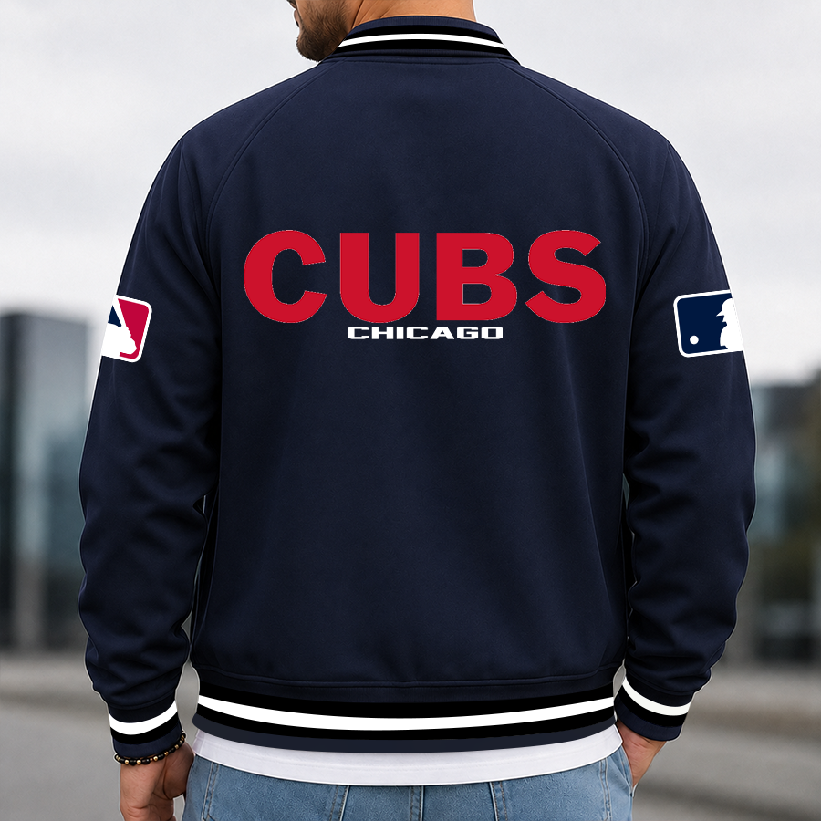 [HOMERUN DEAL] NEW CUSTOMIZED MLB04 CCS CHICAGO CUBS MULTICOLOR MEN'S CASUAL JACKET