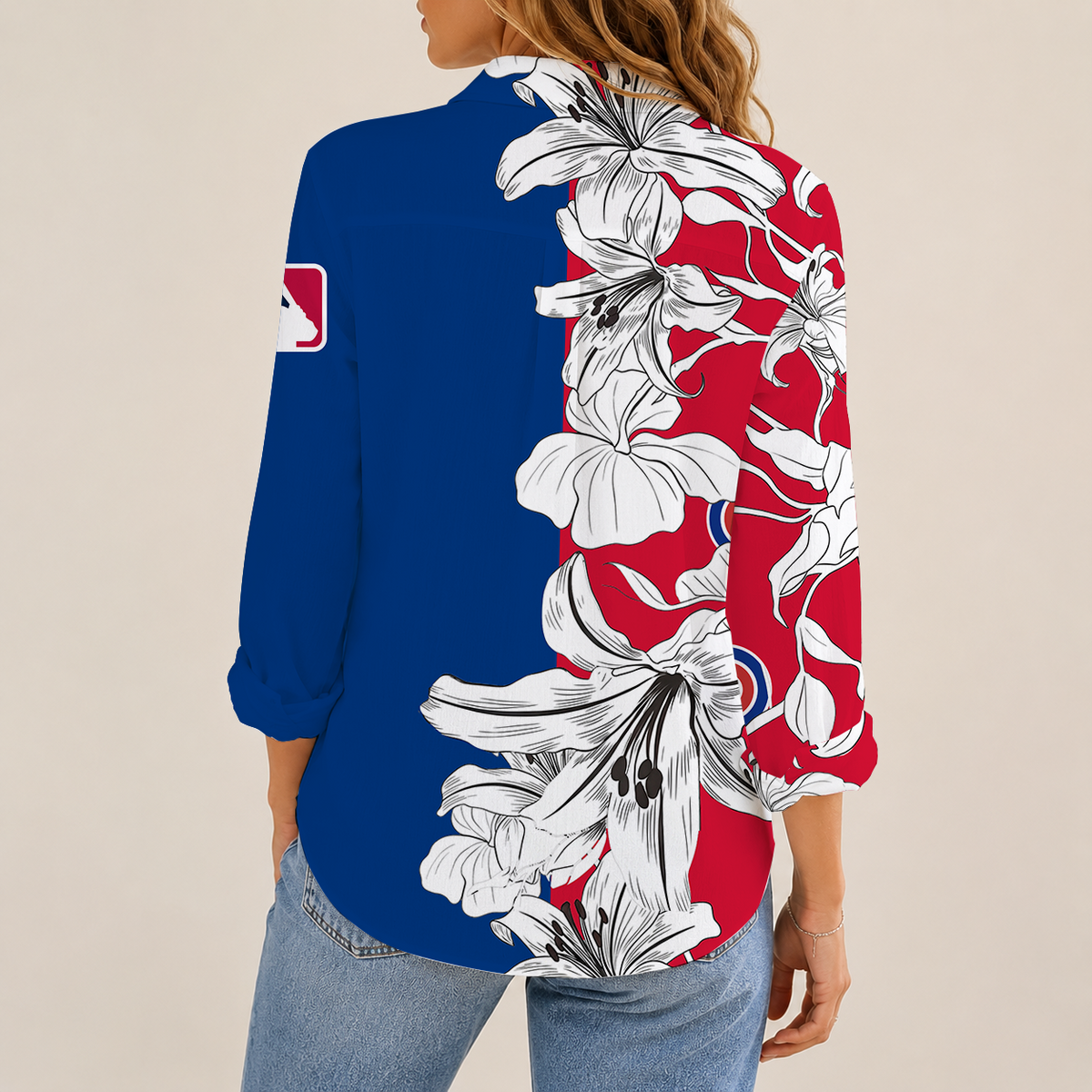 [HOMERUN DEAL] NEW CUSTOMIZED MLB04 CCS CHICAGO CUBS WOMEN CASUAL SHIRT