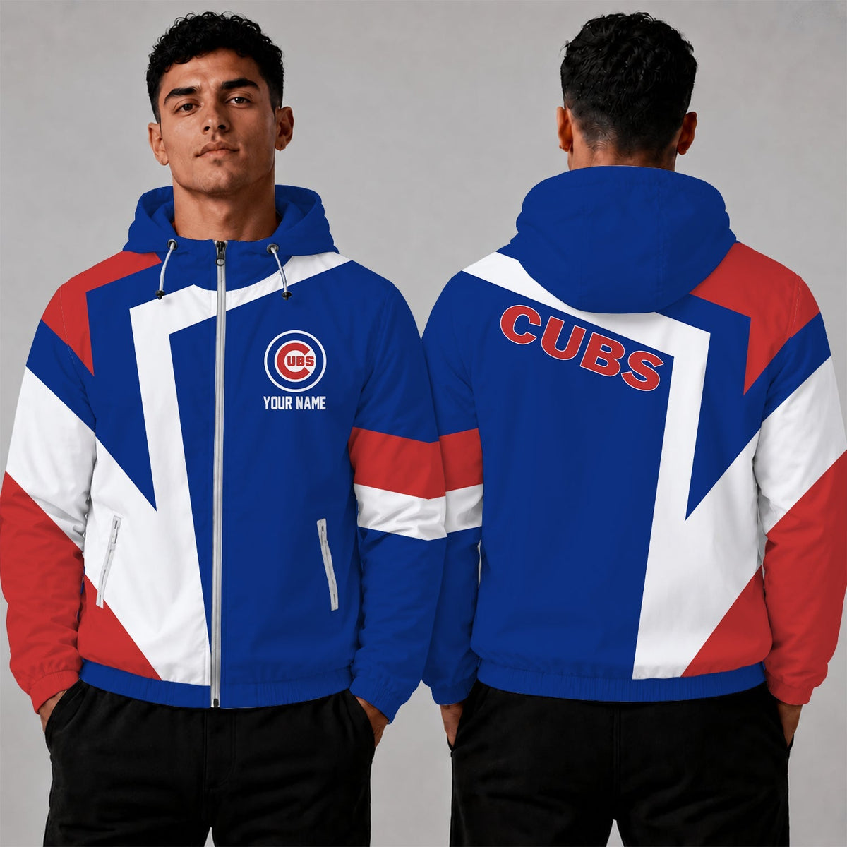 [HOMERUN DEAL] NEW CUSTOMIZED MLB04 CCS CHICAGO CUBS WINDBREAKER JACKET