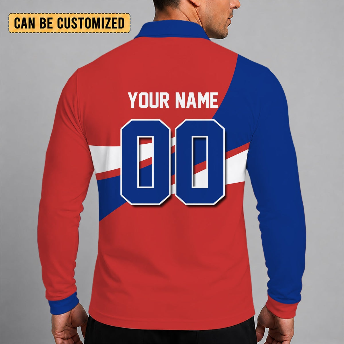 [HOMERUN DEAL] NEW CUSTOMIZED MLB04 CCS CHICAGO CUBS MEN'S LONG SLEEVE POLO