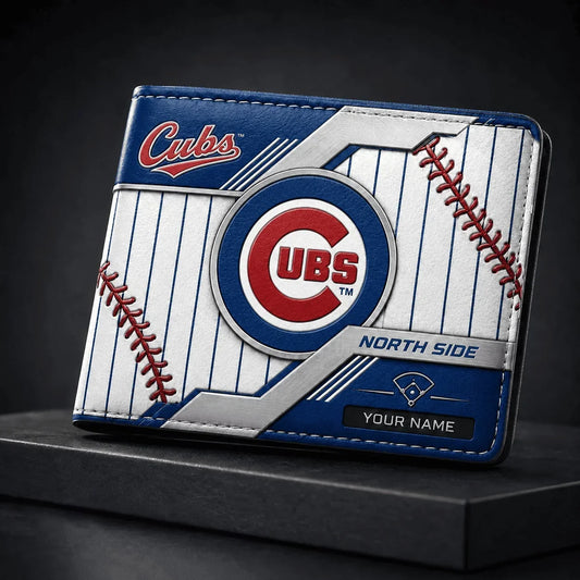 [HOMERUN DEAL] NEW CUSTOMIZED MLB04 CCS CHICAGO CUBS LEATHER WALLET