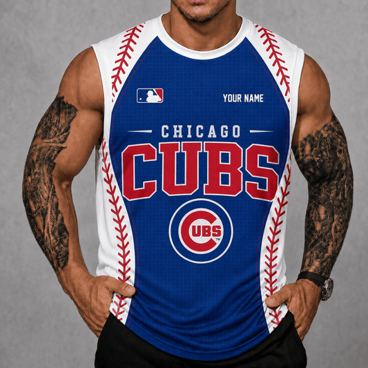 [HOMERUN DEAL] NEW CUSTOMIZED MLB04 CCS CHICAGO CUBS TANK TOP & GYM SHIRT