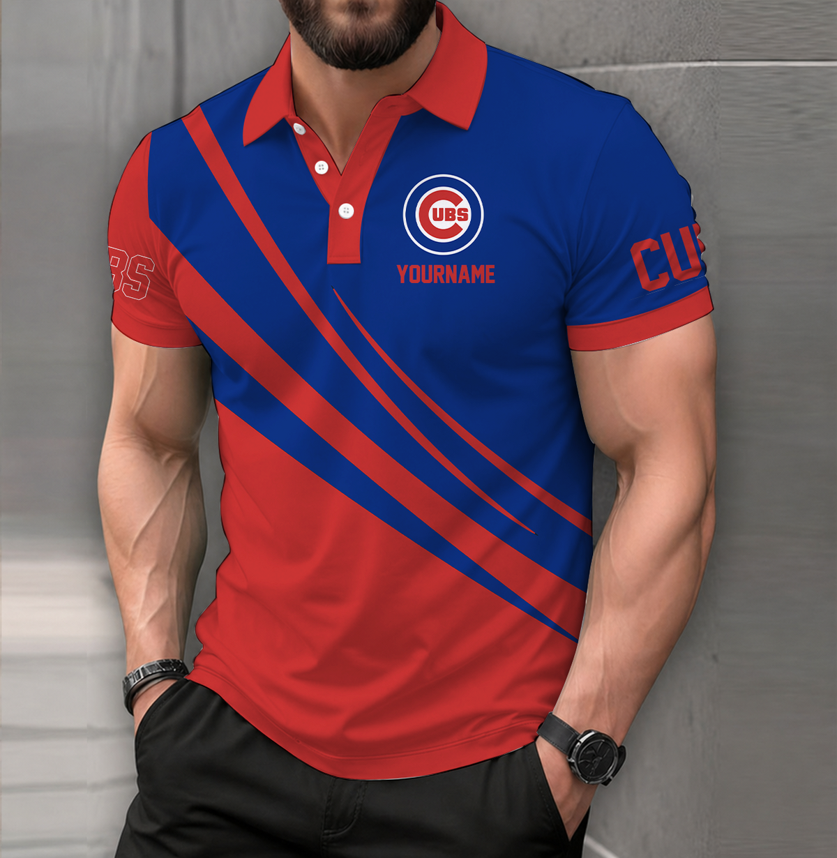 [HOMERUN DEAL] NEW CUSTOMIZED MLB04 CCS CHICAGO CUBS POLO SHIRT