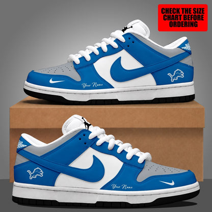 [TOUCHDOWN DEAL] NEW CUSTOMIZED NFL04 DTL DETROIT LIONS DUNK LOW SHOES