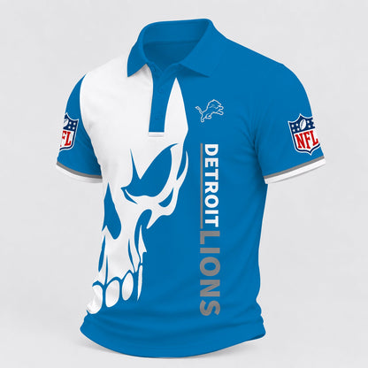 [TOUCHDOWN DEAL] NEW CUSTOMIZED NFL04 DTL DETROIT LIONS POLO SHIRT